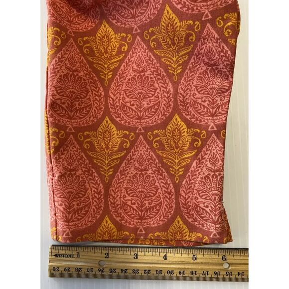 Spartina 449 Maren Pull-On Pants Womens XL Mid Rise Boho Paisley Stretch Casual - Picture 10 of 11